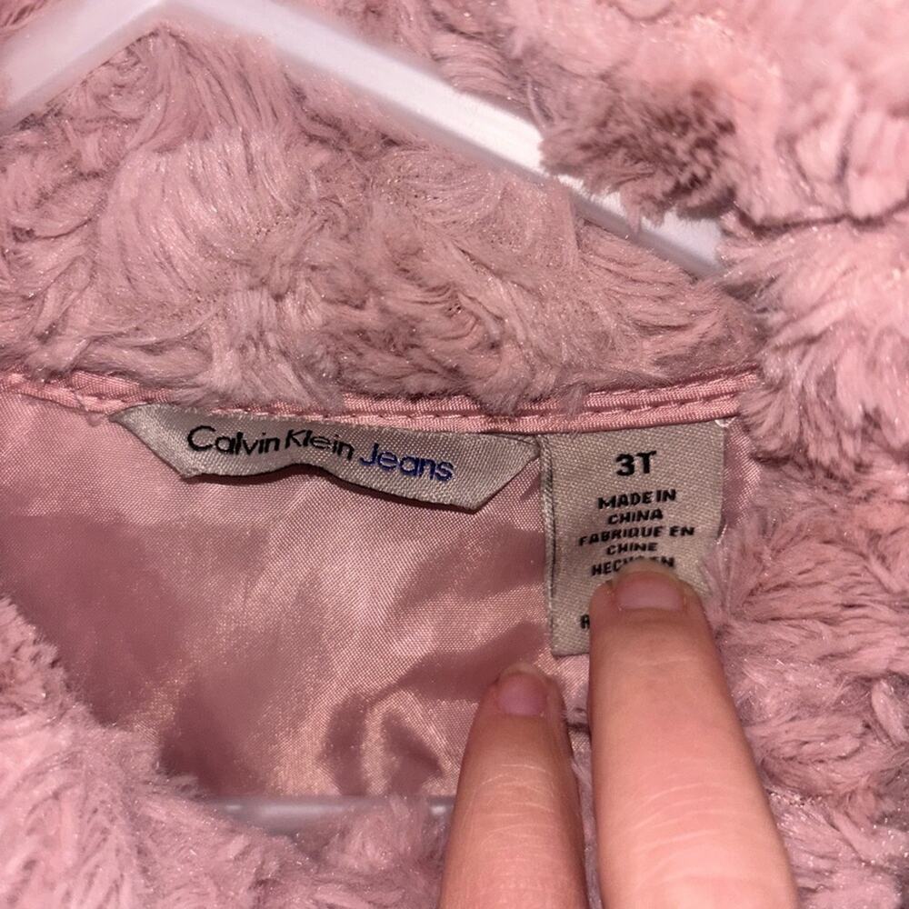 Calvin Klein Jeans Soft Pink Kids Coat 3T - Picture 5 of 6